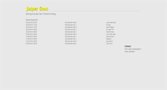 Desktop Screenshot of jaspergoes.com