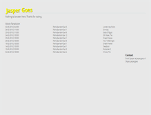 Tablet Screenshot of jaspergoes.com